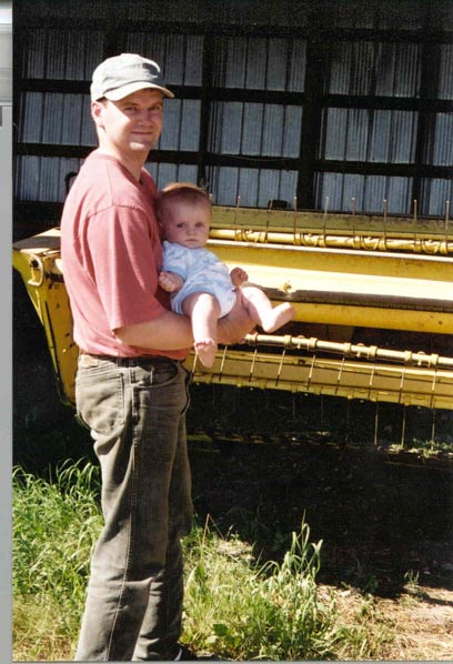 Andy on the
farm