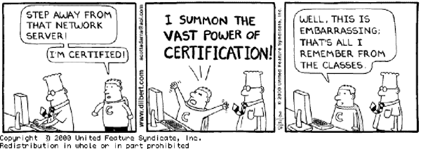 Dilbert Certification Powers